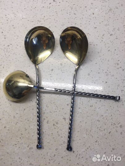 Салатные ложки Таллинские мельхиор СССР