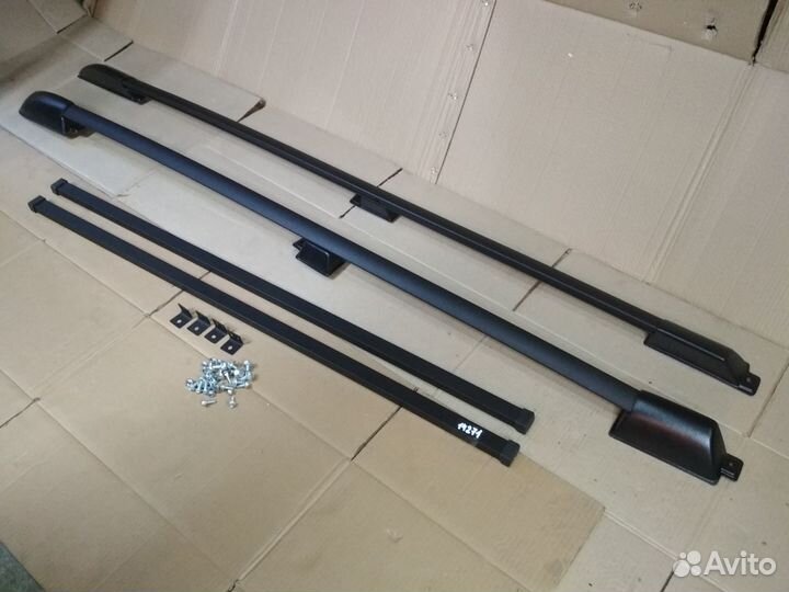 Рейлинги на Ладу Ларгус Черные / Серебристые