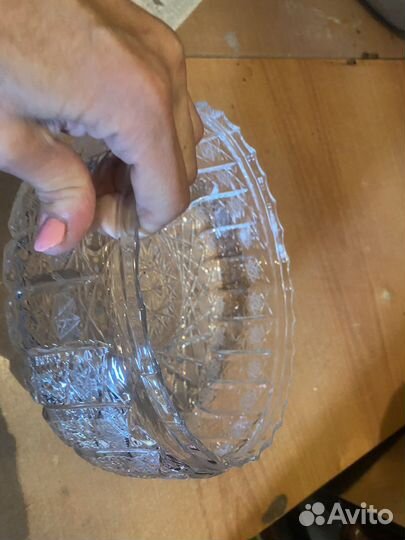 Ваза большая хрустальная СССР