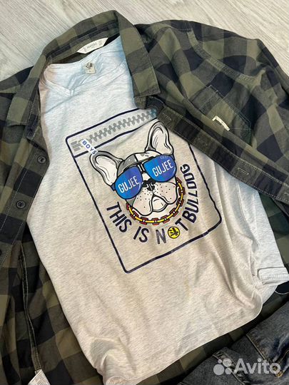 Сет Рубашка Mango +футболка+джинсы