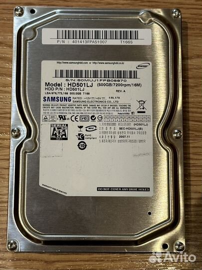 Жесткий диск samsung 500GB