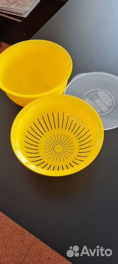 Миска с крышкой и дуршлаком