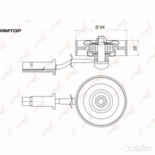Lynxauto PB5019 Ролик натяжной приводного ремня
