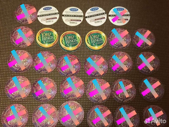 Фишки, бластеры, биты, закладки 90-х годов