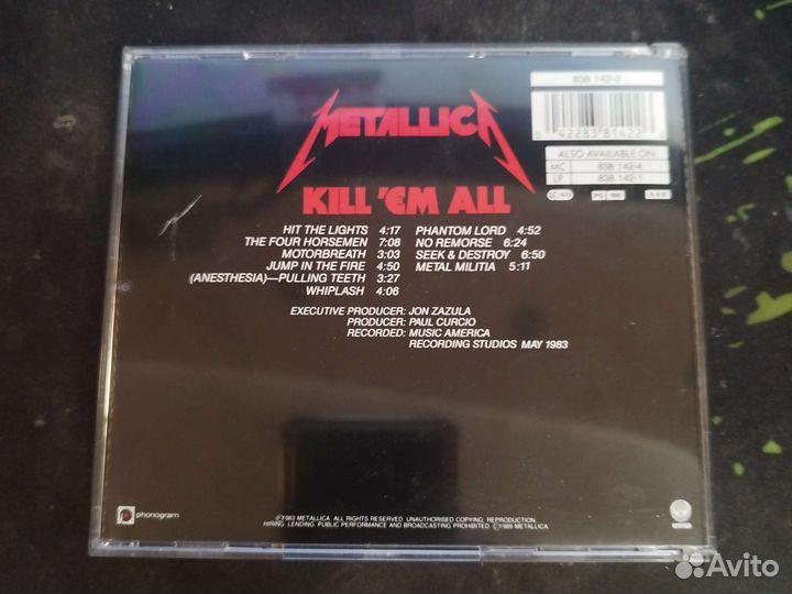 Metallica kill em all CD