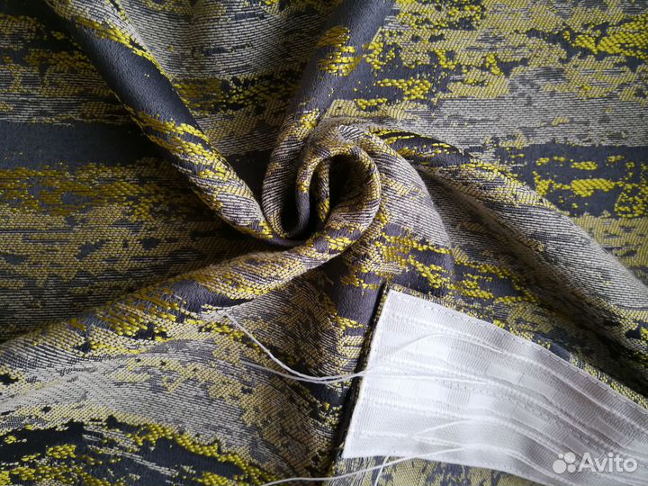 Шторы жаккард серые