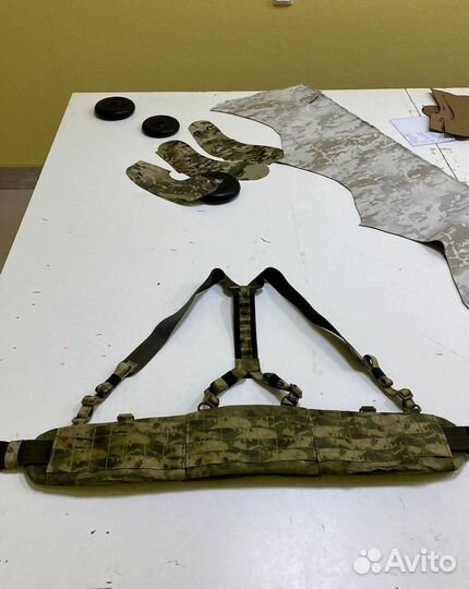 Боевой пояс с баллистической защитой и лямками Бр1