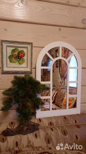 Зеркало арочное фальш окно,панно декоративное