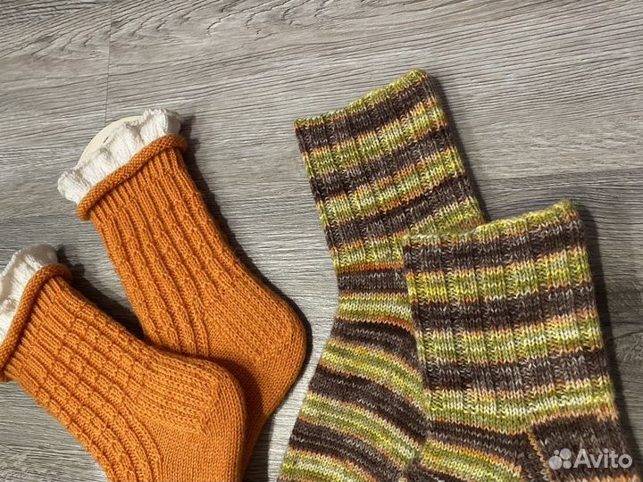 Носки женские теплые вязаные