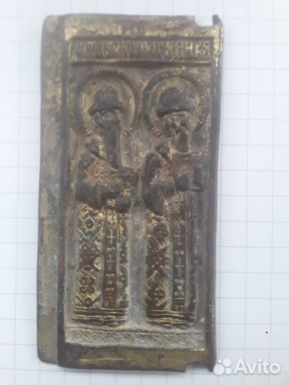 Створка складня в позолоте