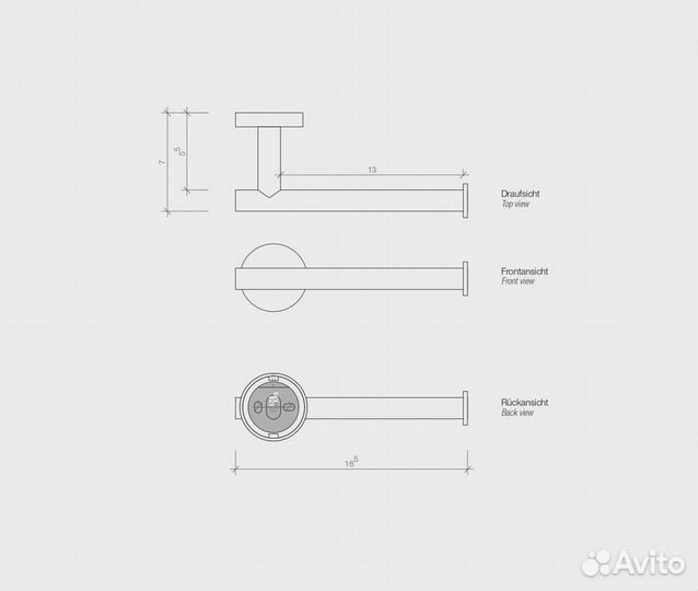 Держатель туалетной бумаги Decor Walther 0530060