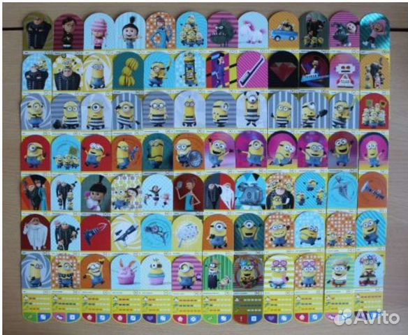 Карточки миньоны 