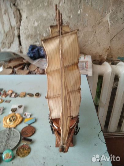 Макет парусной яхты