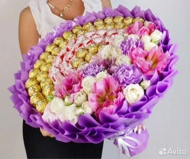 Съедобные букеты с цветами