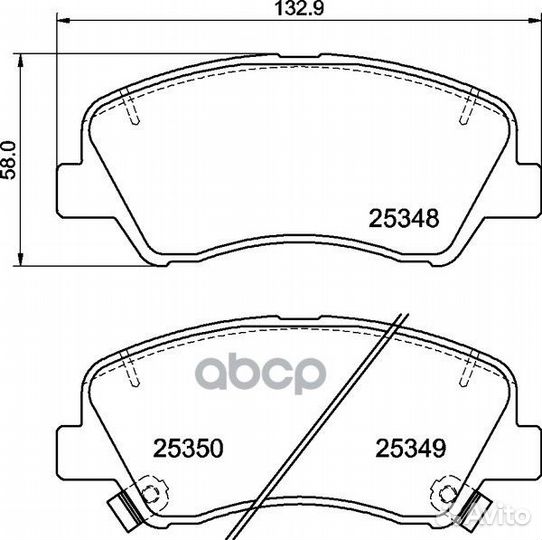 Колодки тормозные hyundai solaris 10/KIA RIO 1
