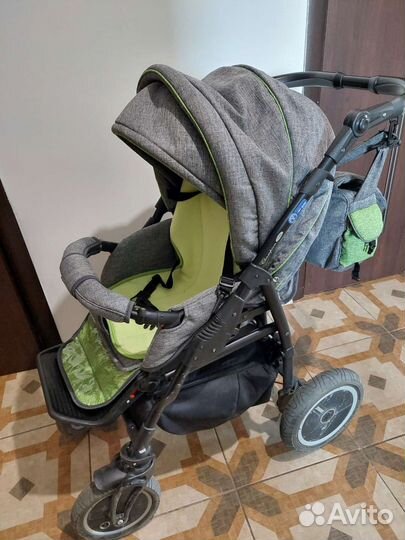Коляска зимняя для новорожденного 2 в 1 adamex