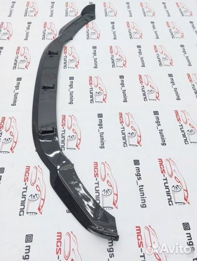 Губа переднего бампера BMW X6M F86 Hamann карбон