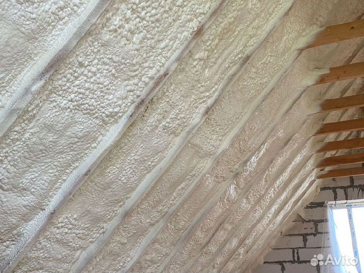 Утепление потолка напылением ппу