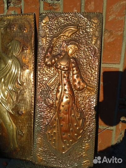 Картина медная чеканка СССР