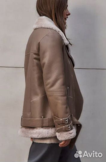 Дубленка авиатор снежная королева