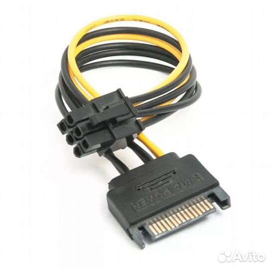 Переходник 6(8) пин на 2х(6+2) пин, райзеры