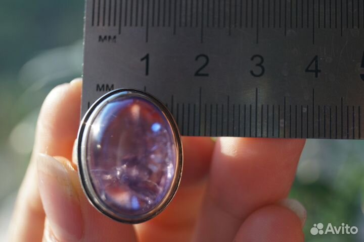 Серебряное кольцо с аметистом