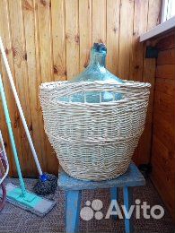 Корзина плетеная из ивы