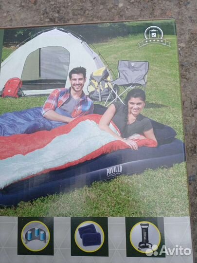 Матрас надувной. Насос. Подушки