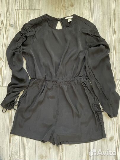 H&M Комбинезон-шорты с завязками черный EUR 40 L