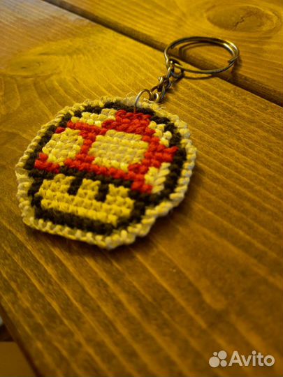 Брелок на ключи/рюкзак. гриб мухомор