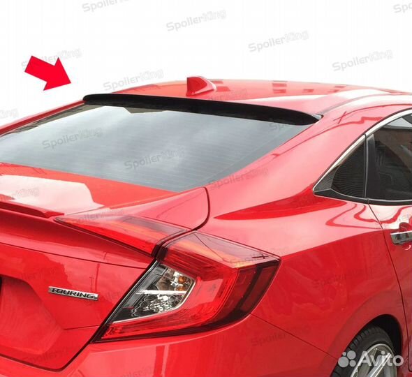 Спойлер заднего стекла Honda Civic 9 хэтчбек