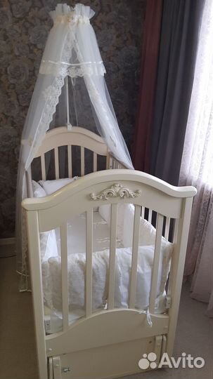 Кроватка детская Можга Ефросинья слоновая кость