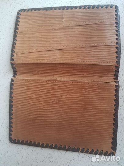 Обложка на паспорт (портмоне) СССР кожаная