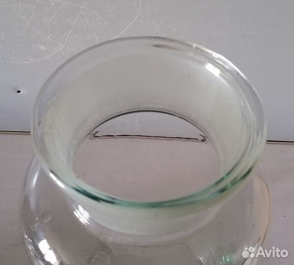 Банка аптечная. притертая пробка.толстое стекло