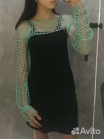 Вязаный топ сетка