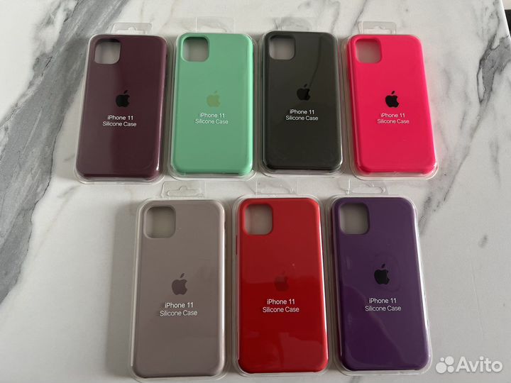 Новый силиконовый чехол на iPhone 11