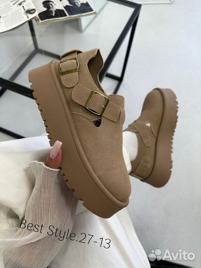 Угги ugg женские осенние на ботинки дутики