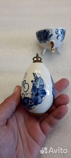 Фарфоровая статуэтка СССР яйцо
