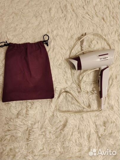 Маленький дорожный фен Severin в чехле, 1200W