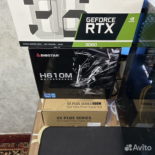 Игровой компьютер RTX 3060, i3-12100f