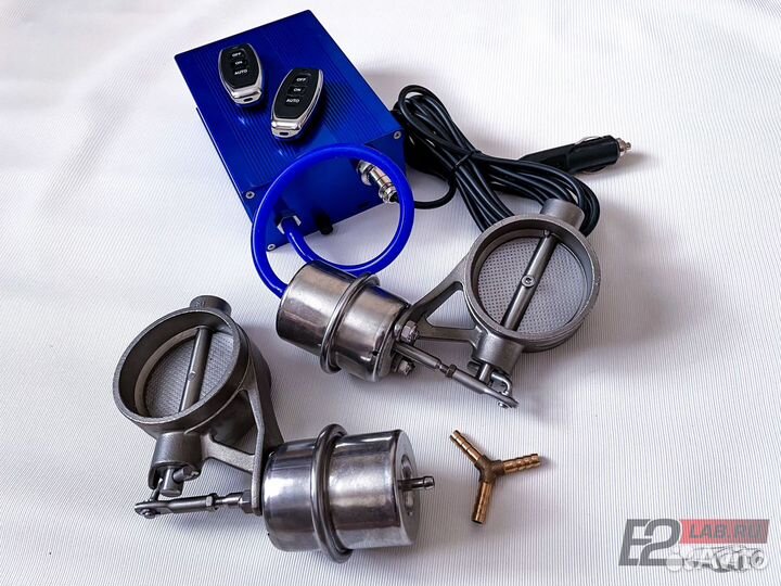 Вакуумная заслонка на выхлоп 63мм комплект