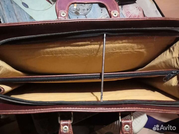 Мужской кожаный портфель бу