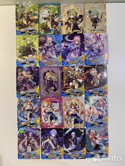Коллекционные карточки genshin impact