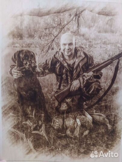 Выжигание портретов и картин на дереве