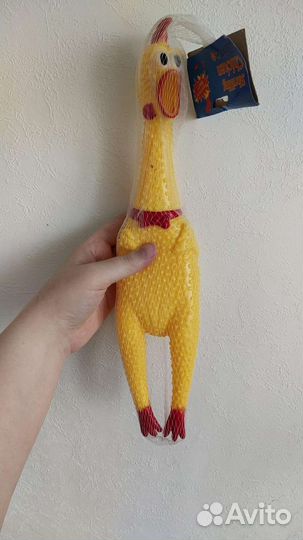 Игрушка Пищалка цыпленок Кричащая курица