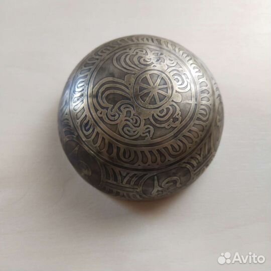 Поющая чаша кованая Тибетская