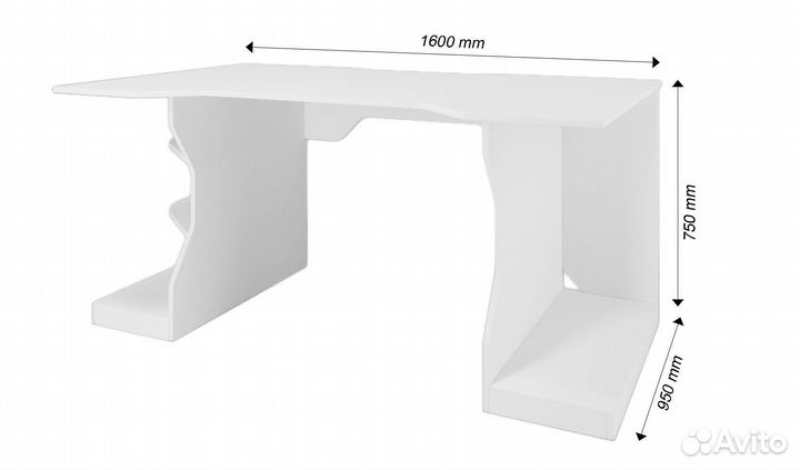 Компьютерный стол Игровой-800ee игровой классическ