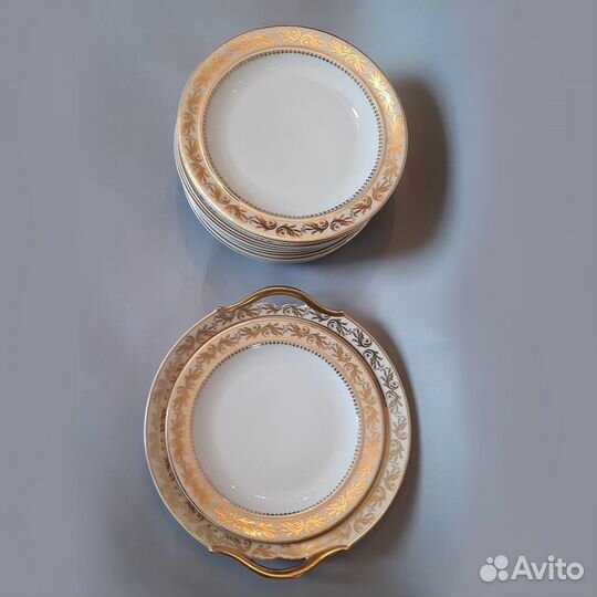 Набор антикварных тарелок 10 шт