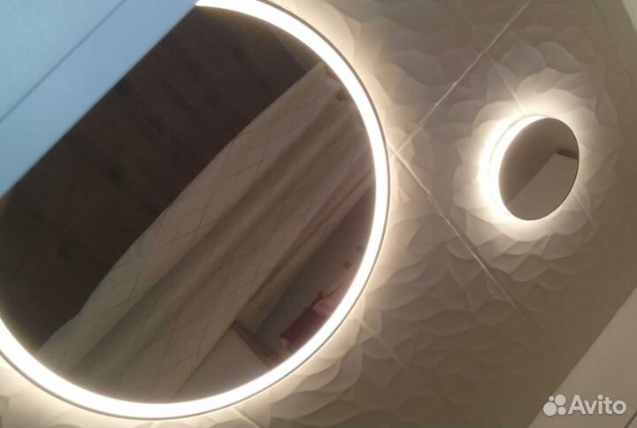 Зеркало с подсветкой и без, подогревом для ванной