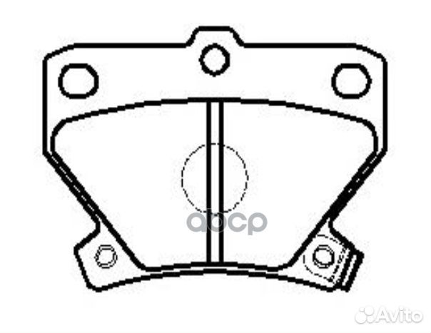 CKT-42 Колодки тормозные дисковые зад GK1